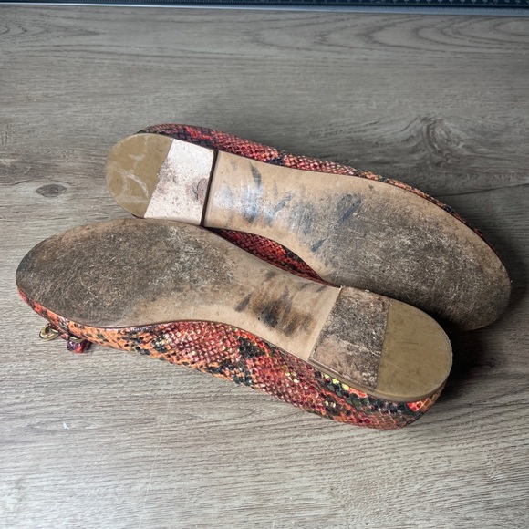 Stuart Weitzman Women's Orange Ballet Flats - Picture 6 of 6